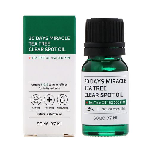 Уценка! Масло для лица с чайным деревом Some By Mi 30 Days Miracle Tea Tree Clear Spot Oil для ухода за проблемной кожей, 10 мл
