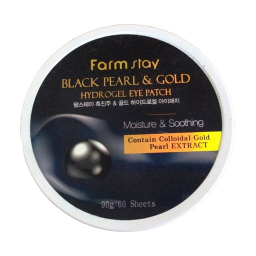 Гідрогелеві патчі для очей Farm Stay Black Pearl and Gold Hydrogel Eye