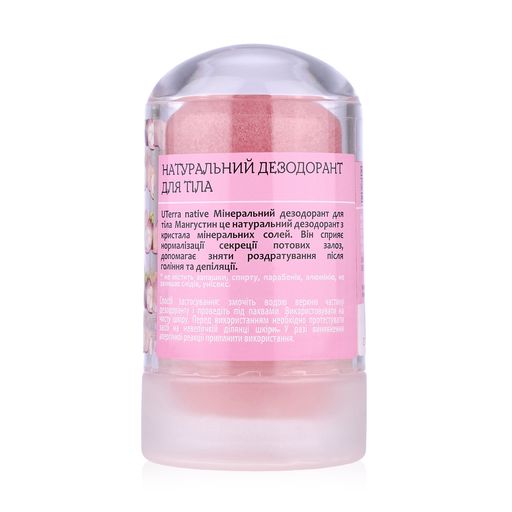 Натуральний дезодорант для тіла UTerra Native Мангустін, 60 г