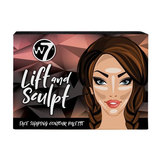 Палетка для контурингу обличчя W7 Lift & Sculpt Face Shaping Contour Palette, 21 г