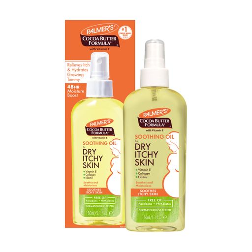 Успокаивающее масло для тела Palmer's Cocoa Butter Formula Soothing Oil For Dry Itchy Skin с маслом какао, для сухой и склонной к зуду кожи, 150 мл