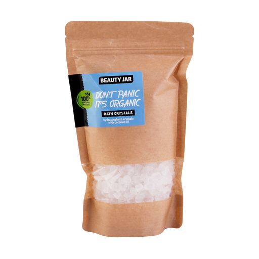 Увлажняющие кристаллы для ванны Beauty Jar Don't Panic it's Organic Bath Crystals с кокосовым маслом, 600 г