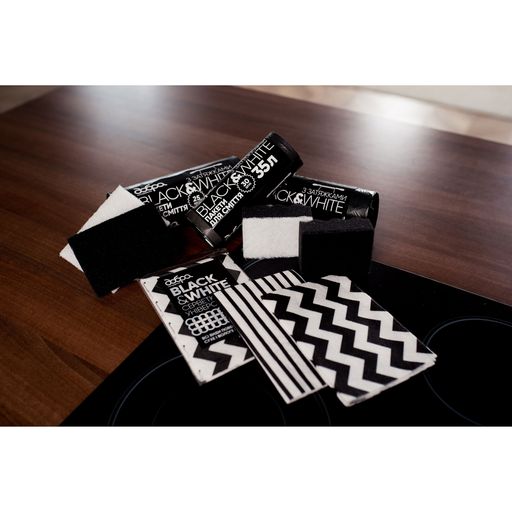 Пакеты для мусора с затяжками Добра Господарочка Black & White черные, 35 л, 30 шт