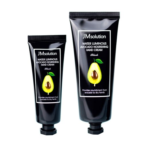 Набор кремов для рук JMsolution Water Luminous Avocado Nourishing Hand Cream Black с экстрактом авокадо, 100 мл + 50 мл, 2 шт