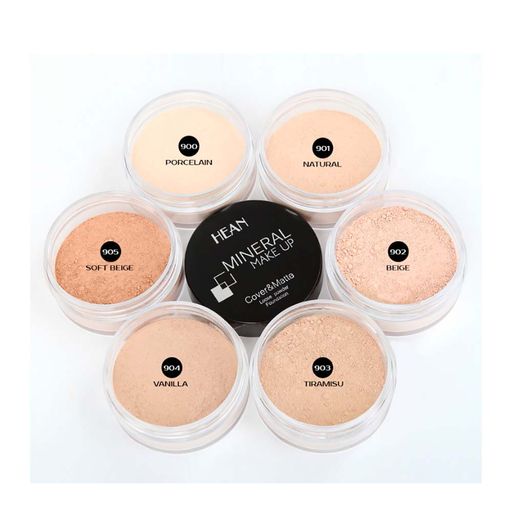 Матирующая минеральная пудра для лица Hean Mineral Make Up Cover & Matte Loose Mineral Powder Foundation, 8 г
