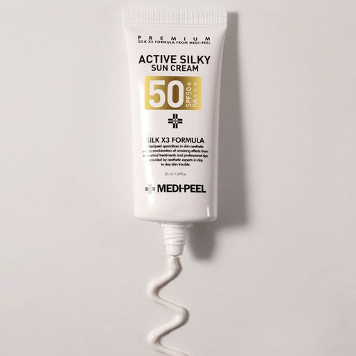 Солнцезащитный крем для лица Medi-Peel Active Silky Sun Cream SPF50+/PA+++, 50 мл