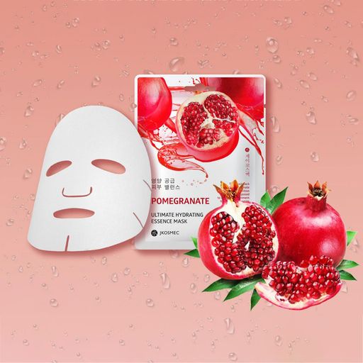 Увлажняющая тканевая маска для лица Jkosmec Pomegranate Ultimate Hydrating Essence Mask с экстрактом граната, 25 мл