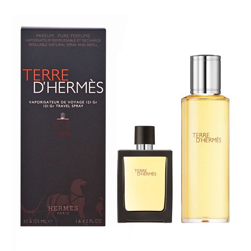 HERMES TERRE D'HERMES 3本セット Парфюмированный набор мужской Hermes Terre d'Hermes Pure Parfum