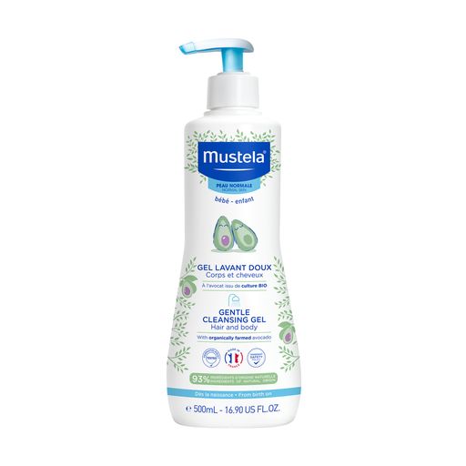 Детский нежный очищающий гель для головы и тела Mustela Bebe Gentle Cleansing Gel Hair and Body