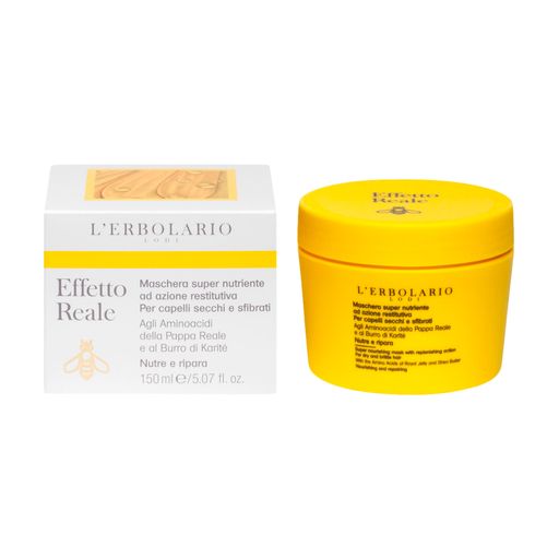 Маска для сухих и поврежденных волос L'Erbolario Effetto Reale Maschera Super Nutriente Интенсивное питание, 150 мл