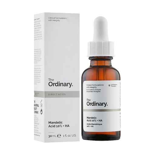 Легкий пилинг для лица с 10% миндальной кислотой The Ordinary Mandelic Acid 10% + HA, 30 мл