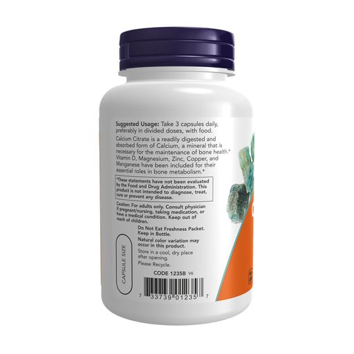 Цитрат кальция NOW foods Calcium Citrate, 120 капсул