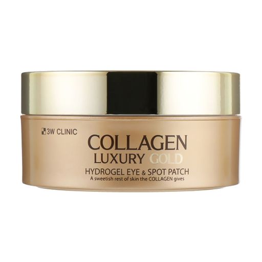 Патчи для кожи вокруг глаз 3W Clinic Collagen & Luxury Gold Eye Patch с коллагеном и золотом, 60 шт