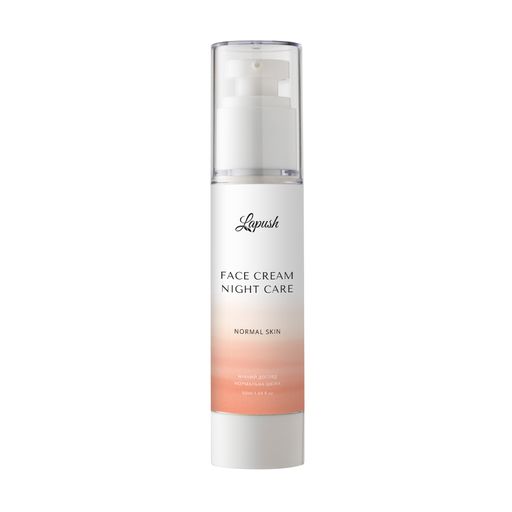 Нічний крем для обличчя Lapush Face Cream Night Care для нормальної шкіри, з вітаміном С та морським колагеном, 50 мл