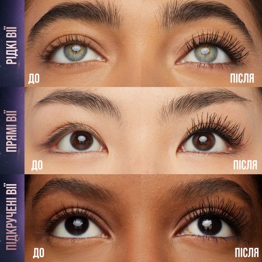 Водостійка туш для подовження вій Maybelline New York Lash Sensational Sky High, чорна, 6 мл