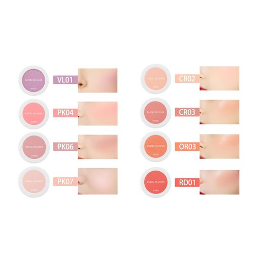 Компактні рум'яна для обличчя A'pieu Pastel Blusher, 4.5 г