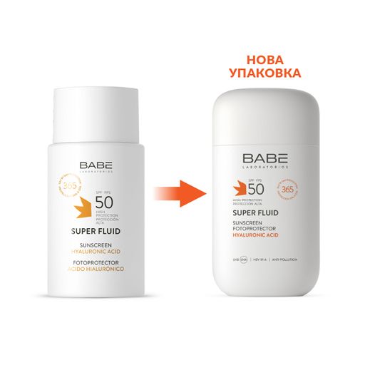 Солнцезащитный флюид для лица BABE Laboratorios SPF 50, 50 мл