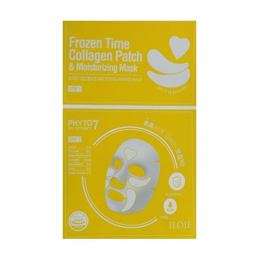 Увлажняющая маска с патчами для лица Konad Iloje Frozen Time Collagen Patch & Moisturizing Mask 2 в 1, 0.75 г + 25 г