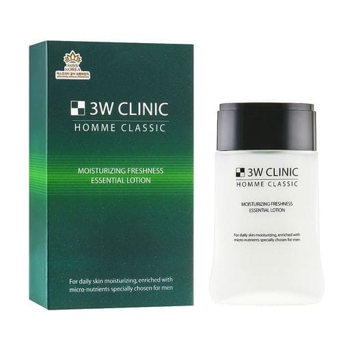 Мужской увлажняющий лосьон для лица 3W Clinic Homme Classic Moisturizing Freshness Essential Lotion, 150 мл