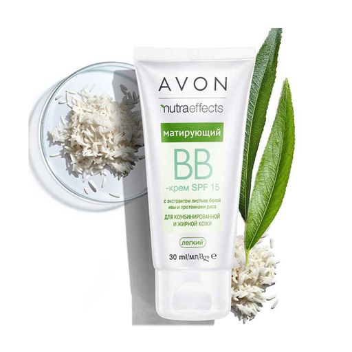 Матувальний BB-крем для обличчя Avon Natura Effects SPF 15, 30 мл