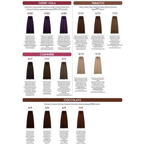 Перманентная крем-краска для волос Inebrya Color 7/17 Blonde Cashmere, 100 мл