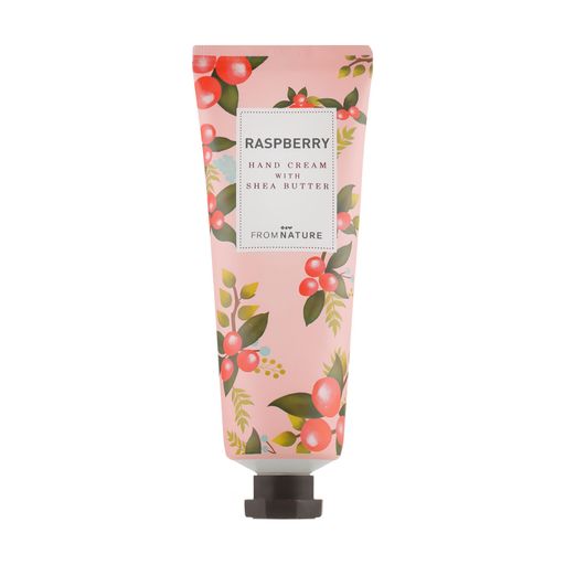 Крем для рук FromNature Raspberry Hand Cream With Shea Butter з олією