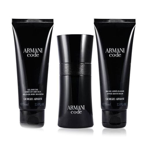 Парфумований набір чоловічий Giorgio Armani Armani Code (туалетна вода, 50 мл + гель для душу, 75 мл + бальзам після гоління, 75 мл)