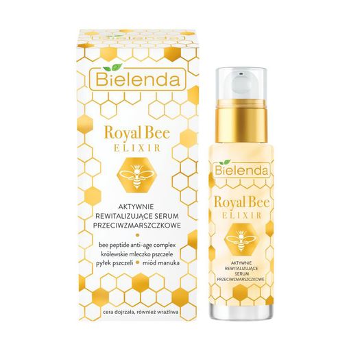 Активна ревіталізувальна сироватка для обличчя Bielenda Royal Bee Elixir від зморщок, 30 мл