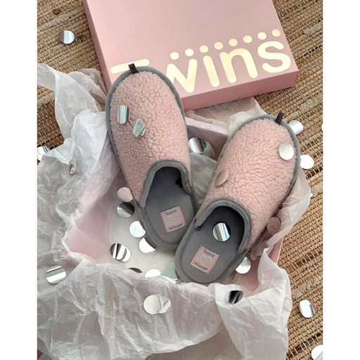 Женские домашние тапочки Twins HS-OZ YETI розовые