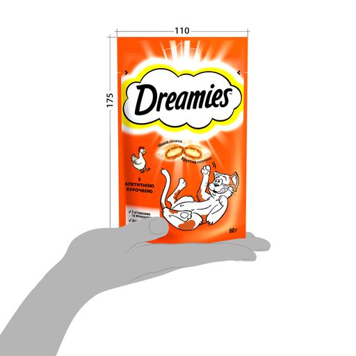Лакомство для кошек Dreamies с курицей, 60 г