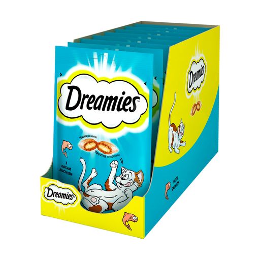 Лакомство для кошек Dreamies с лососем, 60 г