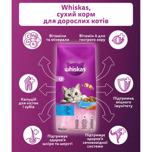 Сухой корм для кошек Whiskas с тунцом