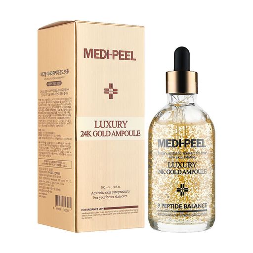 Уцінка! Антиоксидантна сироватка для обличчя Medi-Peel Luxury 24K Gold Ampoule для сяяння шкіри, 100 мл