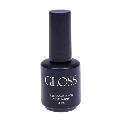 Каучуковая база для гель-лака Gloss Premium Base UV/LED Soak Off
