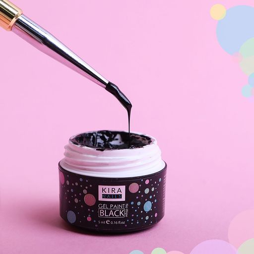 Гель-краска для дизайна ногтей Kira Nails No Wipe UV/LED, 5 мл