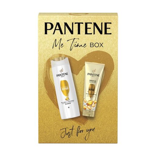 Уценка! Подарочный набор для волос Pantene Pro-V Me Time (шампунь, 400 мл + кондиционер-сыворотка, 200 мл)