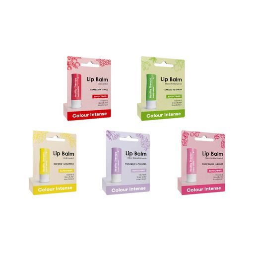 Відновлювальний бальзам для губ Color Intense Lip Balm SPF 15 Смородина та вишня, 5 г