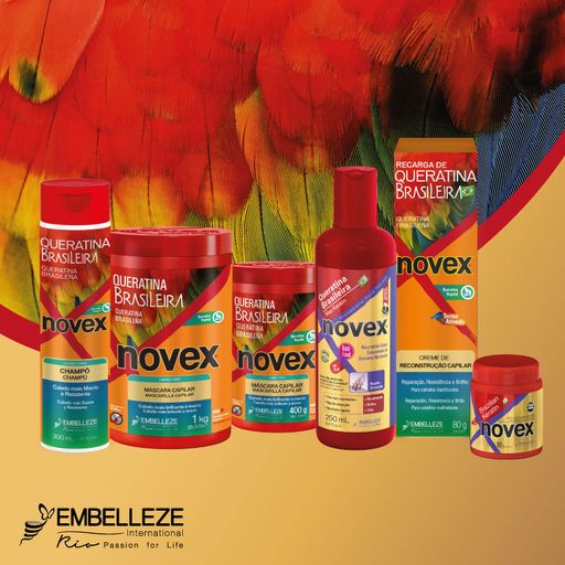 Шампунь Novex Brazilian Keratin для сухого та пошкодженого волосся, 300 мл