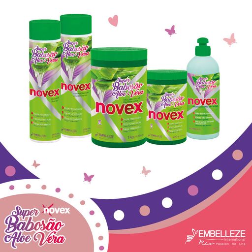 Шампунь для волосся Novex Super Aloe Vera Shampoo з алое вера, 300 мл