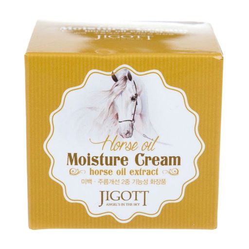 Увлажняющий крем для лица Jigott Horse Oil Moisture Cream с лошадиным маслом, 70 мл