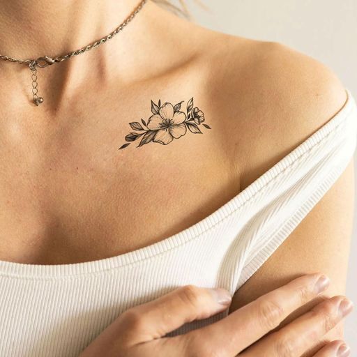Временные татуировки-наклейки Tattooshka Графические цветы