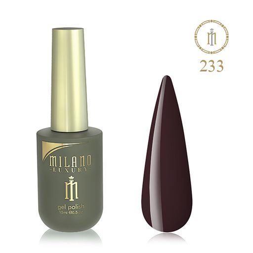 Уценка! Гель-лак для ногтей Milano Cosmetic Luxury 233, 15 мл