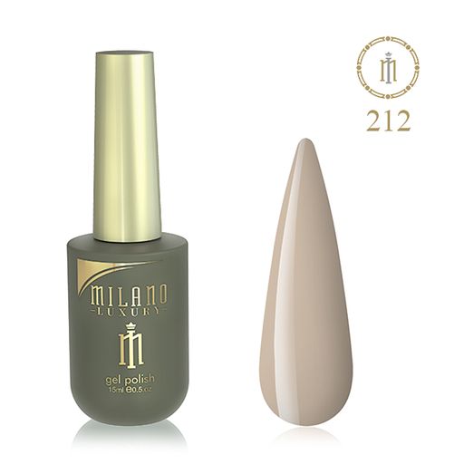 Уценка! Гель-лак для ногтей Milano Cosmetic Luxury 212, 15 мл