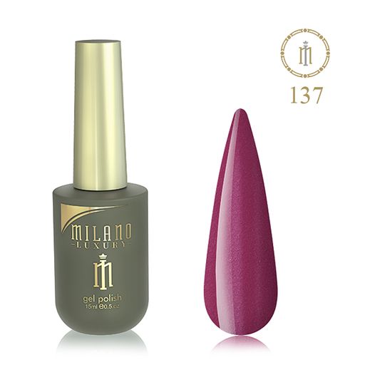 Уценка! Гель-лак для ногтей Milano Cosmetic Luxury 137, 15 мл