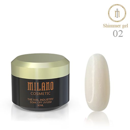 Гель для наращивания ногтей Milano Cosmetic Shimmer UV/LED, 30 мл