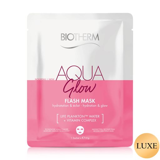 Увлажняющая тканевая маска для сияния кожи лица Biotherm Aqua Glow Flash Mask, 31 г