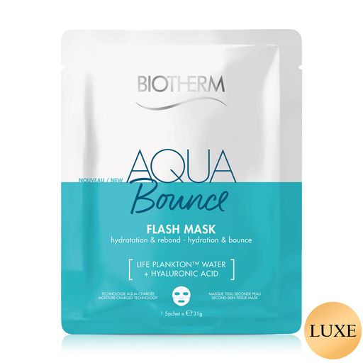 Увлажняющая тканевая маска для упругости кожи лица Biotherm Aqua Bounce Flash Mask, 31 г
