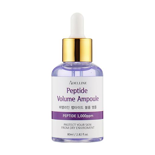 Омолоджувальна ампульна сироватка для обличчя Adelline Peptide Volume Ampoule з пептидами, 80 мл