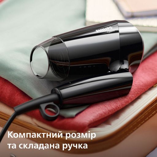 Фен для волосся Philips EssentialCare BHC010/10 Black