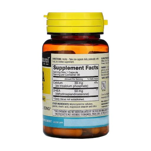Дегидроэпиандростерон Mason Natural DHEA 50 мг, 30 капсул